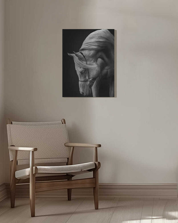 Tablou canvas „white stallion” de Ulrike Leinemann