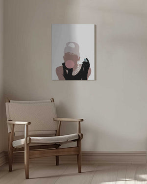 Tablou canvas „Bubblegum Girl” de Pictufy Studio II