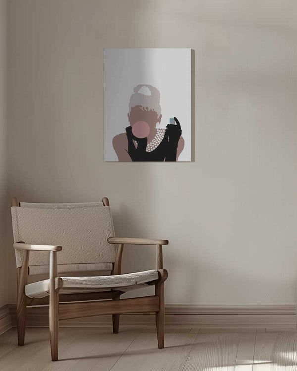 Tablou canvas „Bubblegum Girl” de Pictufy Studio II