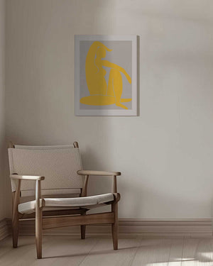 Tablou canvas „Yellow Figure” de Pictufy Studio II