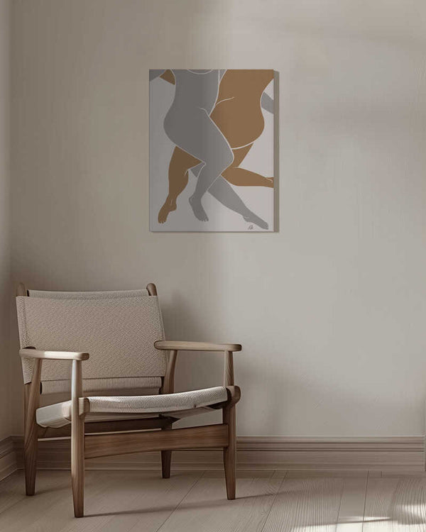 Tablou canvas „Lovers Beige” de Pictufy Studio II