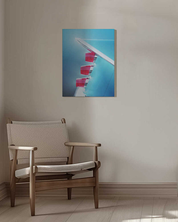 Tablou canvas „US classic car 1959 Adventurer tail fin abstract” de Beate Gube