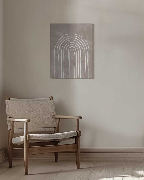 Tablou canvas „Arch_one way_003_white” de Pictufy Studio II