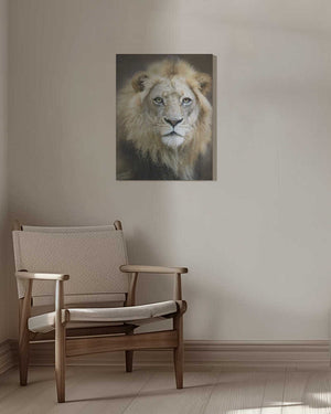 Tablou canvas „Portrait of a Young Male Lion” de Linda D Lester