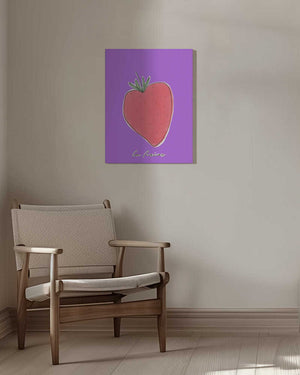 Tablou canvas „Stylized Strawberry Delight” de uplusmestudio