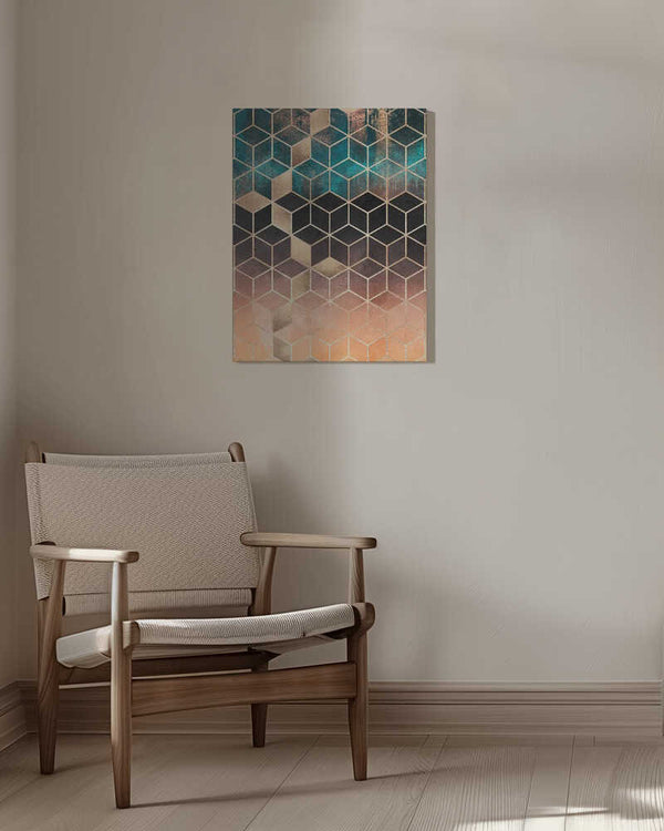 Tablou canvas „Ombre Dream Cubes” de Elisabeth Fredriksson