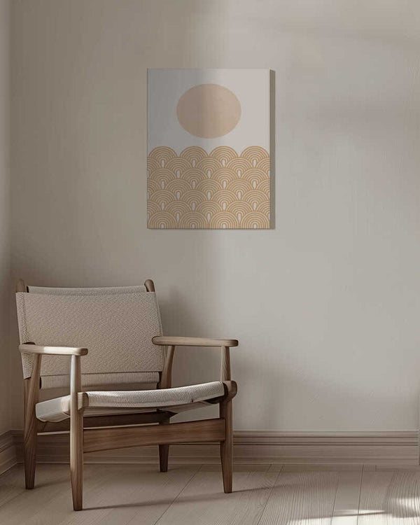 Tablou canvas „Golden Sun Waves” de THE MIUUS STUDIO