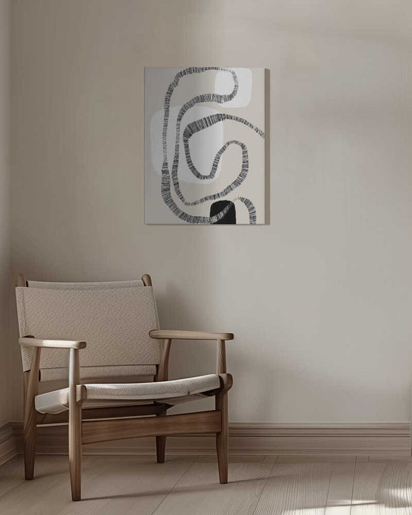 Tablou canvas „Monochrome Paths” de uplusmestudio