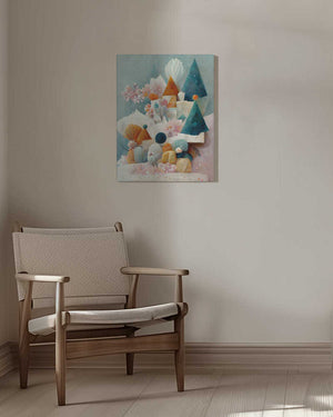 Tablou canvas „Whimsical Bloomscape” de Treechild