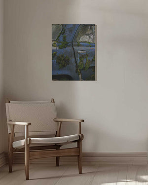 Tablou canvas „blue and moss” de Ruth Franke