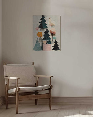 Tablou canvas „Cute Pine Tree Composition” de Treechild