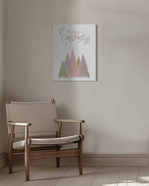 Tablou canvas „Merry Christmas Trees 1” de Kristina N. - SoulArt Shop
