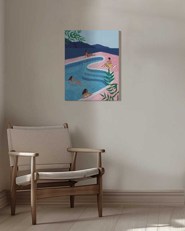 Tablou canvas „Pool Ladies” de Maja Tomljanovic