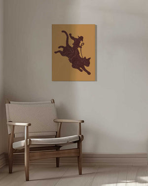 Tablou canvas „RODEO CAT” de Adam Lawless