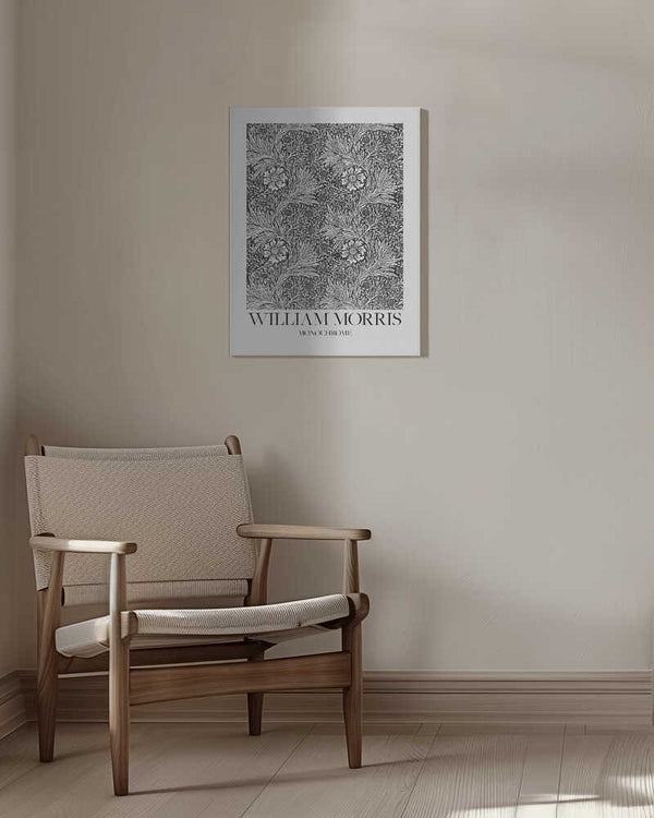 Tablou canvas „Marigold Monochrome” de William Morris