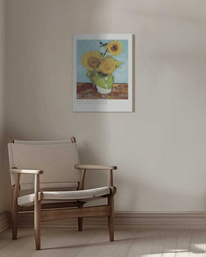 Tablou canvas „Vase With Three Sunflowers” de Vincent Van Gogh