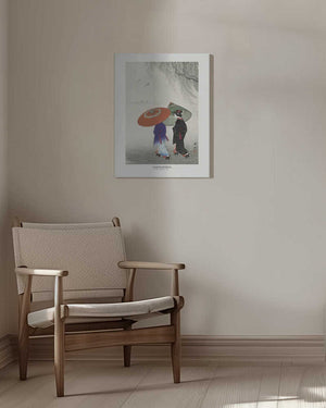 Tablou canvas „Two Women In The Rain” de Ohara Koson