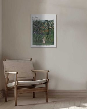 Tablou canvas „Femme Se Promenant Dans Une Foret Exotique” de Henri Rousseau