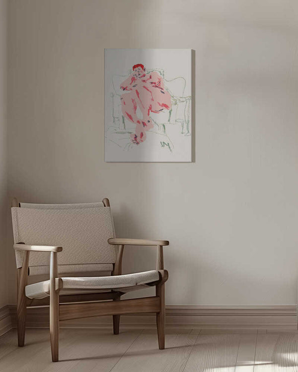 Tablou canvas „Model Resting In A Chair” de Francesco Gulina