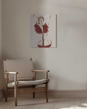 Tablou canvas „Portrait Of A Model Beige” de Francesco Gulina