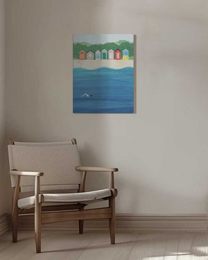 Tablou canvas „Beach Huts” de longwayhome