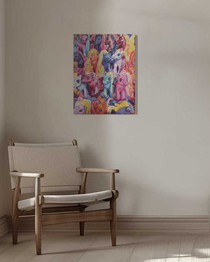 Tablou canvas „Ponies” de Pauline Wegman | Key and Sea Creative