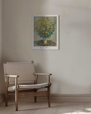 Tablou canvas „Jerusalem Artichoke Flowers” de Claude Monet