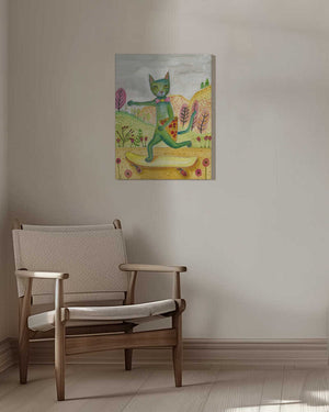 Tablou canvas „Pizza Cat” de Sharyn Bursic