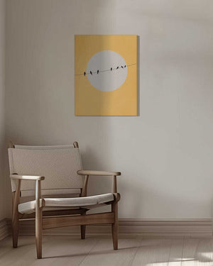 Tablou canvas „Chirping and Chilling” de Kubistika