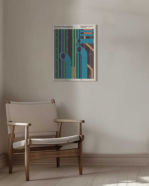 Tablou canvas „Pompidou” de Florent Bodart