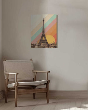 Tablou canvas „Eiffel Tower Rainbow” de Florent Bodart