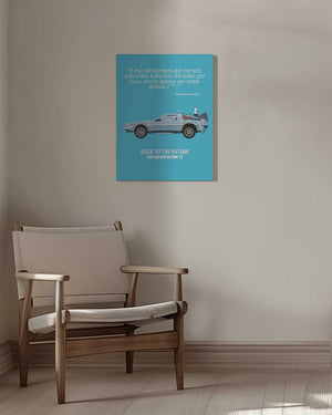 Tablou canvas „Back To the Future Standard Wall Art” de WallChart Art Studio