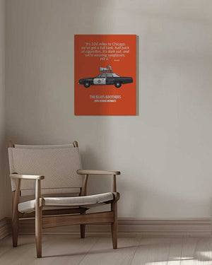 Tablou canvas „Blues Brothers Standard Wall Art” de WallChart Art Studio