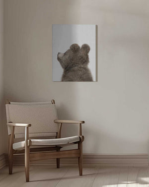 Tablou canvas „Peekaboo Baby Bear Back” de Lola Peacock