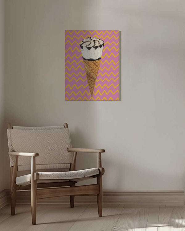 Tablou canvas „Cornetto Pink” de Alice Straker
