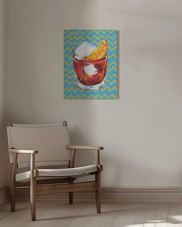 Tablou canvas „Negroni Blue” de Alice Straker