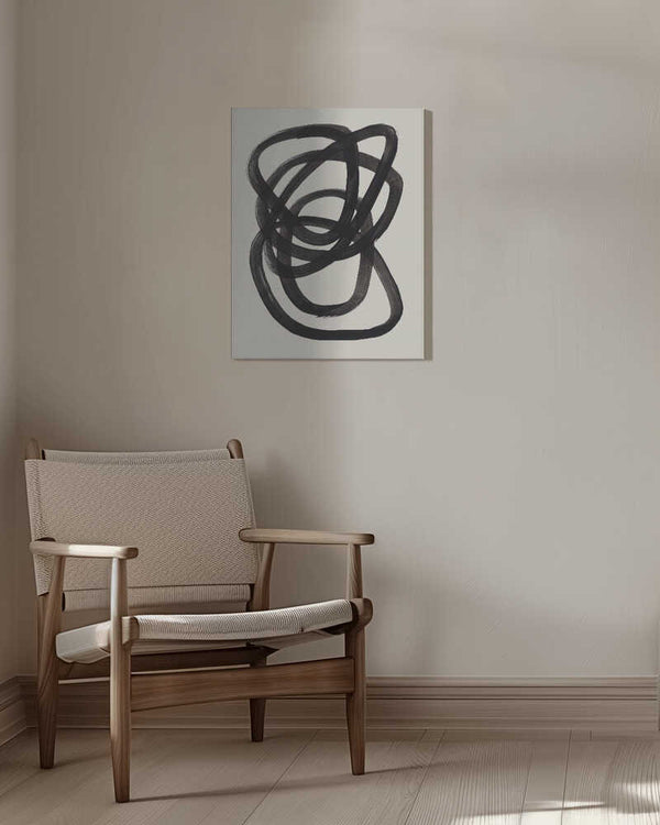 Tablou canvas „Ink Spiral Rings” de Ejaaz Haniff