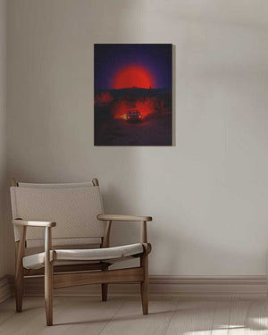 Tablou canvas „Chasing the Red Sun” de Ritvik takkar