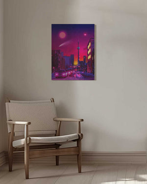 Tablou canvas „Neon City” de Ritvik takkar