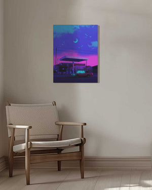 Tablou canvas „Neon Night” de Ritvik takkar