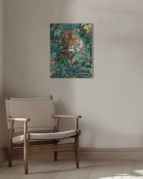 Tablou canvas „Tiger in the jungle 2” de Sarah Manovski