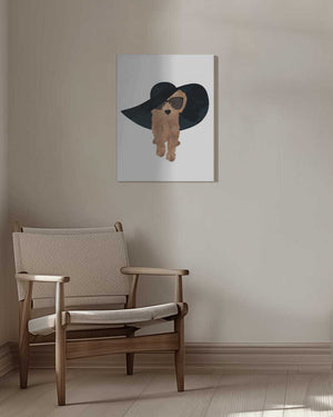 Tablou canvas „Cockapoo Sun Hat” de Sarah Manovski