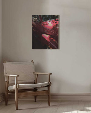 Tablou canvas „Crimson Classic Ride” de Shot by Clint