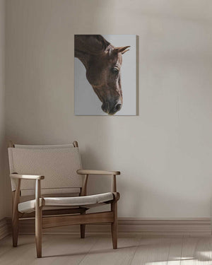 Tablou canvas „Portrait of a Horse Head” de Shot by Clint