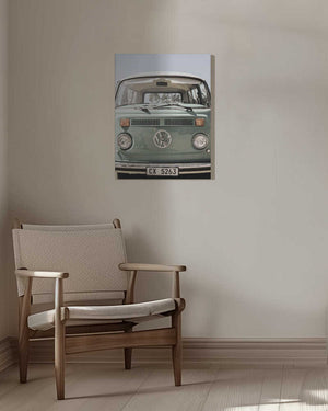 Tablou canvas „Classic Design In Soft Green Tones Cars” de Shot by Clint