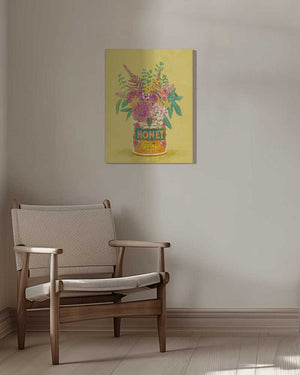 Tablou canvas „Flowers In a vintage Honey Can” de Raissa Oltmanns