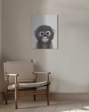 Tablou canvas „Peekaboo Baby Monkey” de Lola Peacock