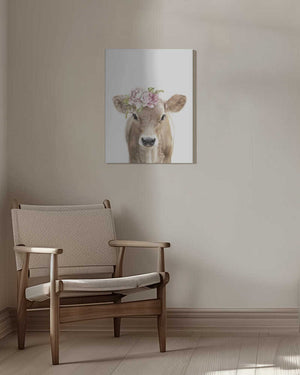Tablou canvas „Floral Baby Calf” de Lola Peacock