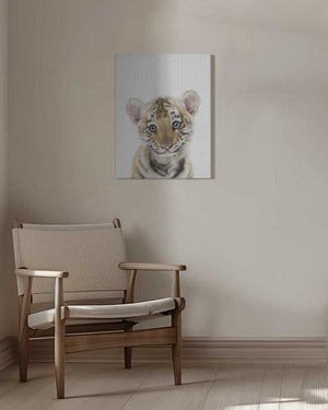 Tablou canvas „Peekaboo Baby Tiger” de Lola Peacock