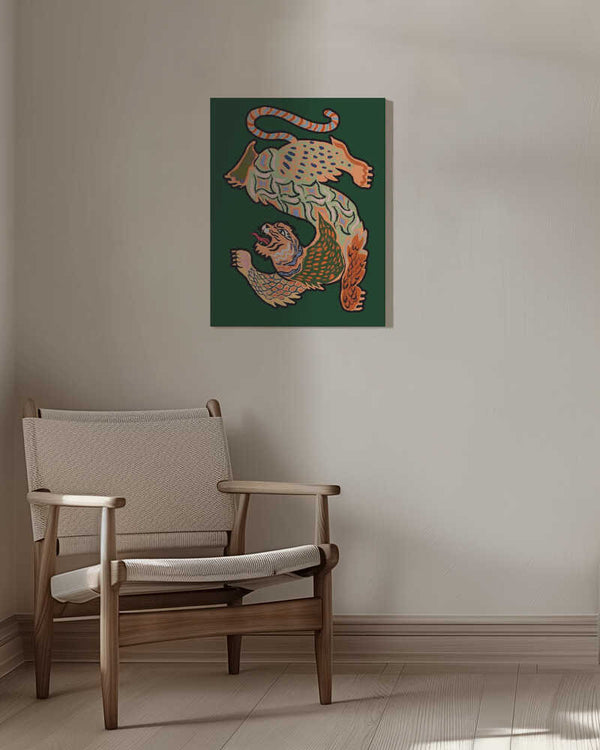 Tablou canvas „Asiantiger Green” de Arty Guava